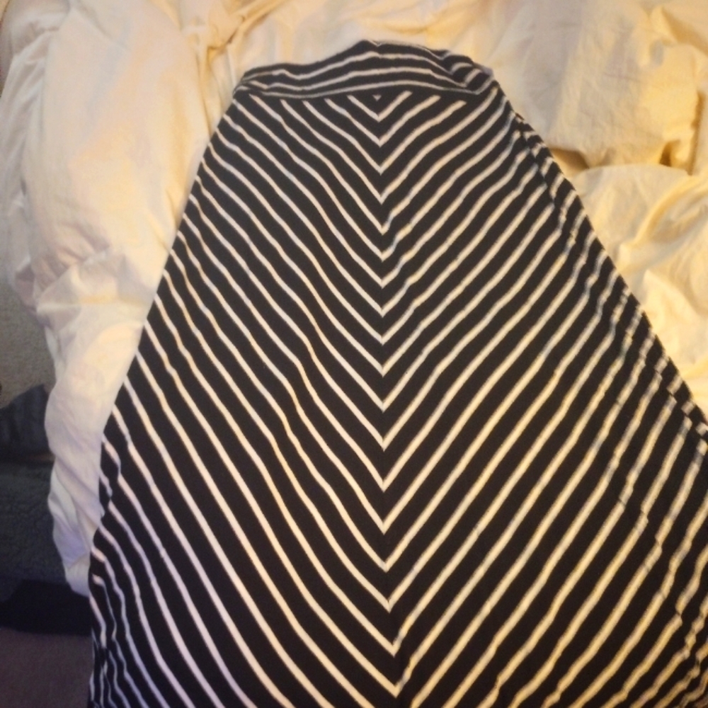 Long black and White skirt
